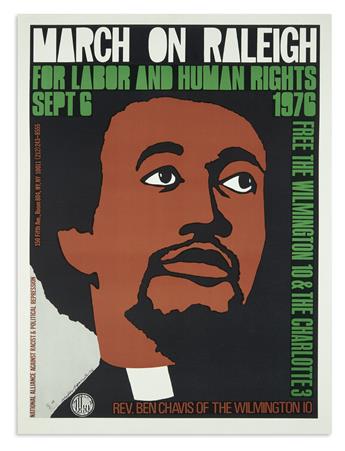(CIVIL RIGHTS.) Pair of posters for the March on Raleigh for Labor and Human Rights.